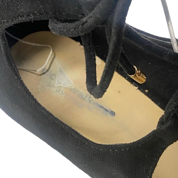 CLOUD WALKERS by Avenue Women Heels Size 10w Black Vesey Tie 3.5" Career Office - Picture 9 of 15